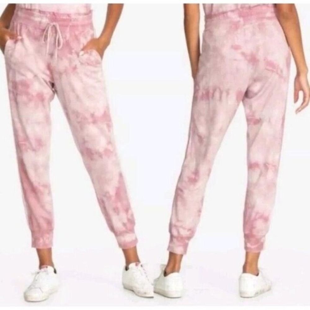 Johnny Was Calme Pink Tie Dye Joggers Size Medium